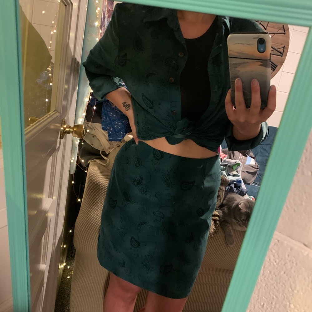 VINTAGE 2 piece pencil skirt suit